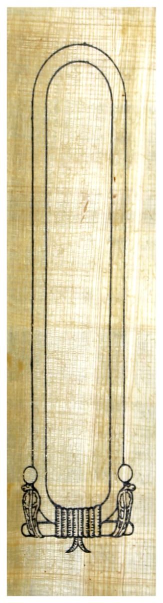 Ägyptische Papyrus - Kartusche