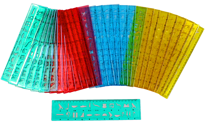 30 Hieroglyphenlineale Klassensatz