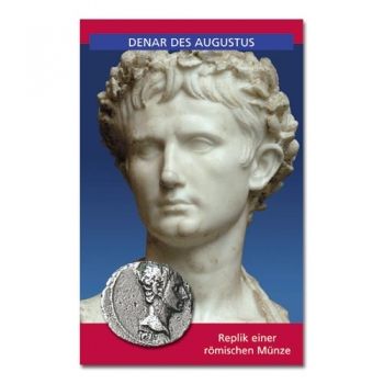 Denarius des Augustus - römische Münzen Replik