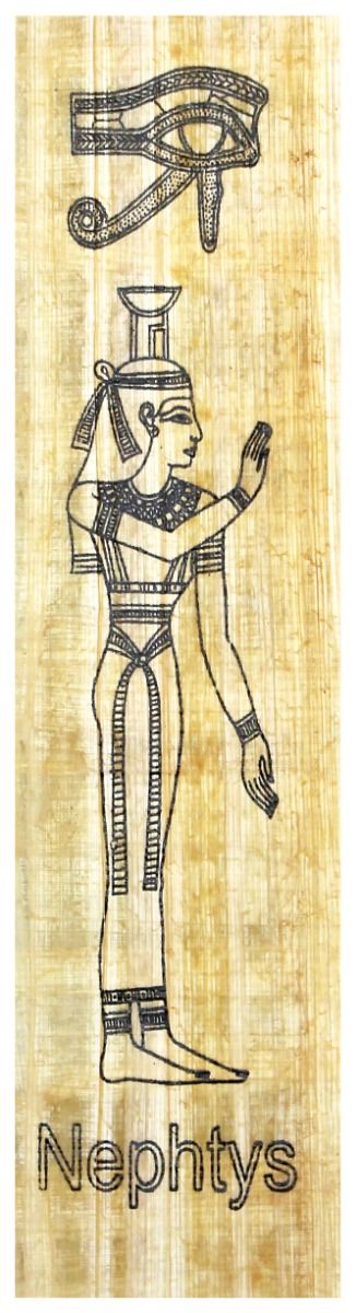Papyrus Lesezeichen - Nephtys