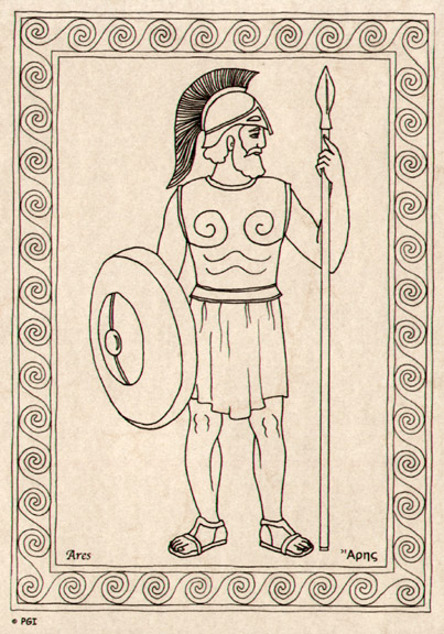 Galerie des dieux de la Grèce - 12 cartes