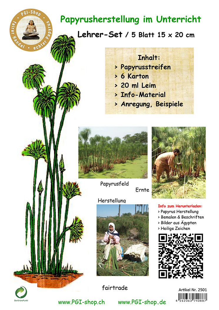 Lehrer-Set - Papyrusherstellung im Klassenzimmer