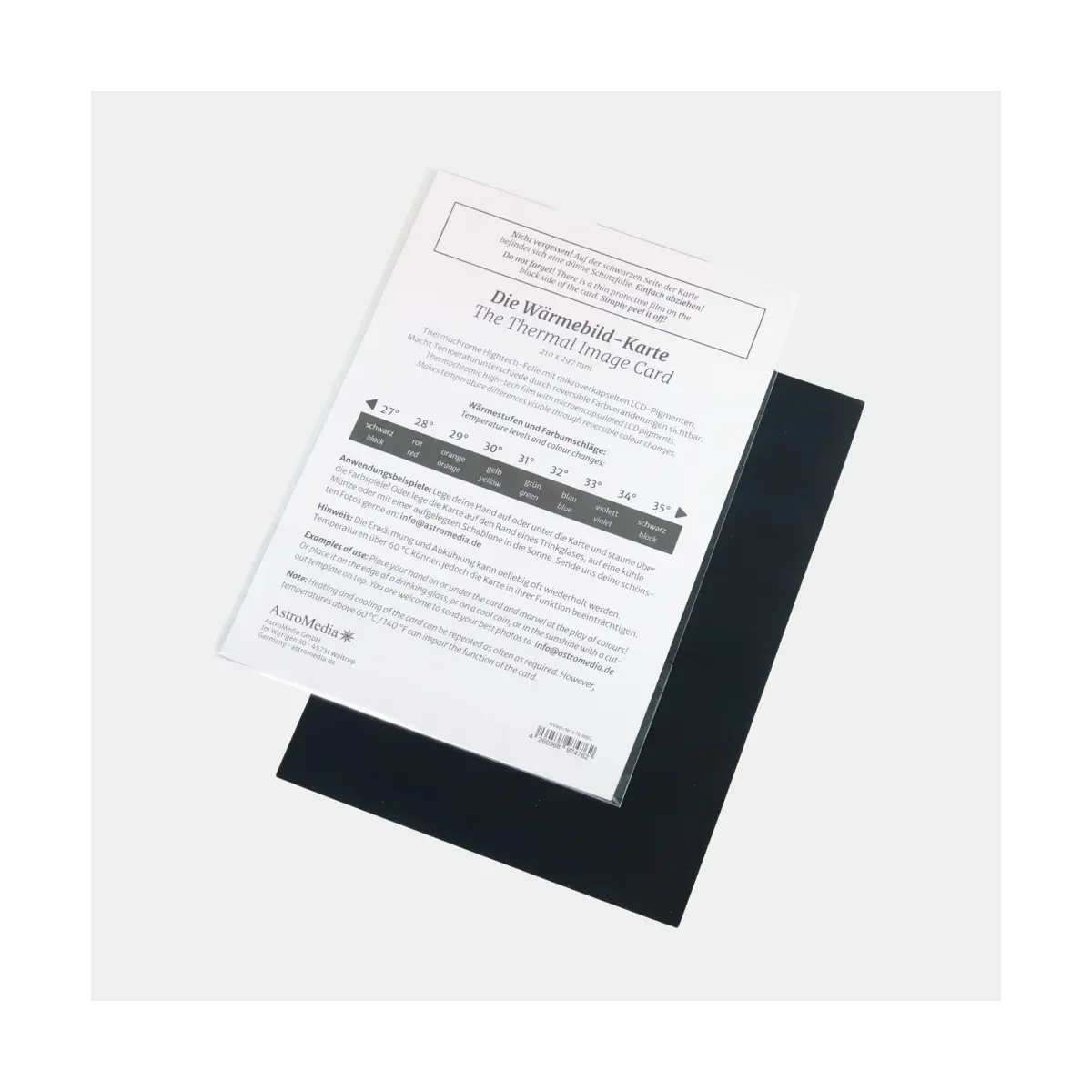  La grande carte thermique, format A4