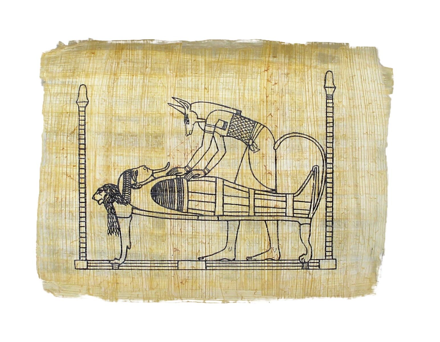 Papyrus Klein-Formate - Anubis und Mumie