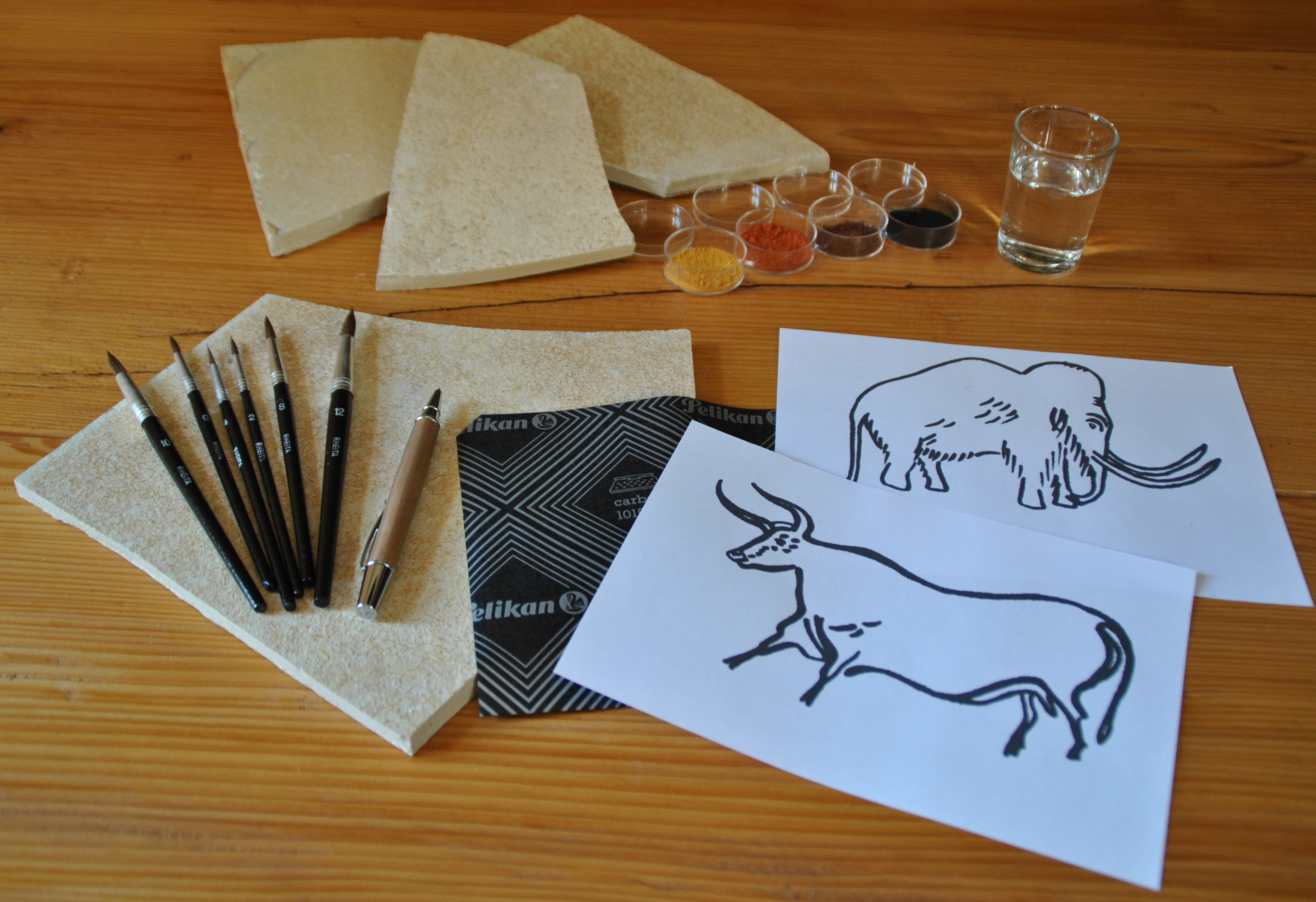 Peinture de grottes pour 6 élèves