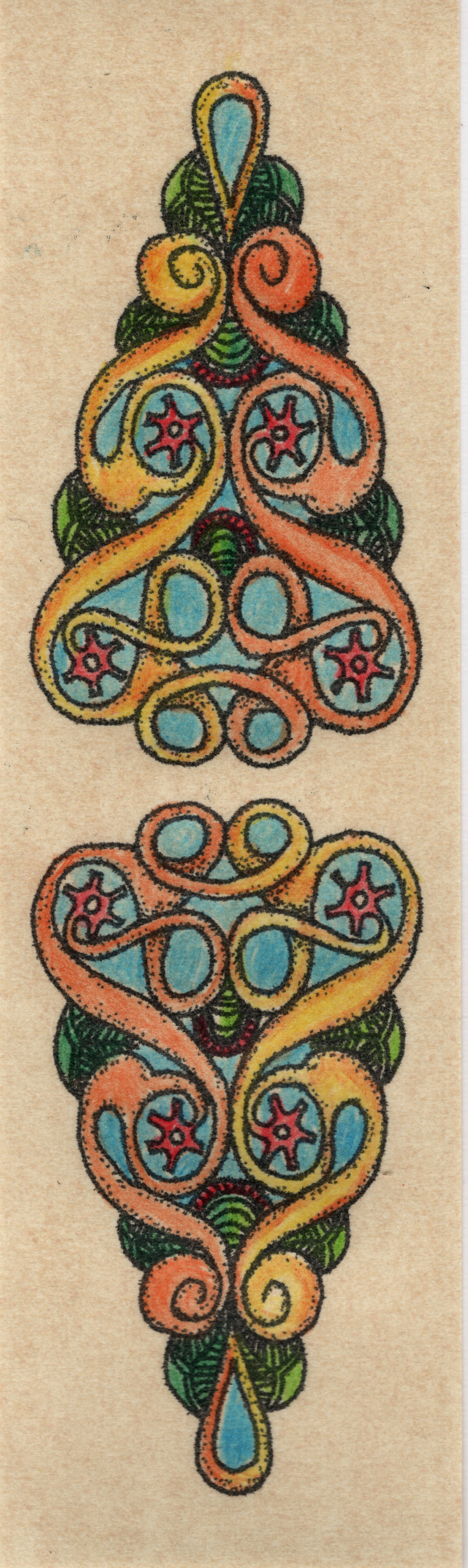 Signet vrille de fleur