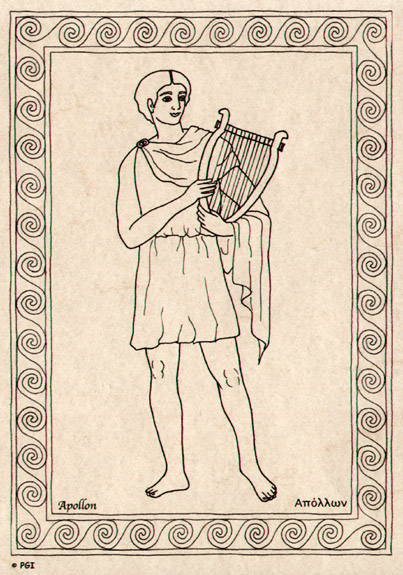 Galerie des dieux de la Grèce - 12 cartes